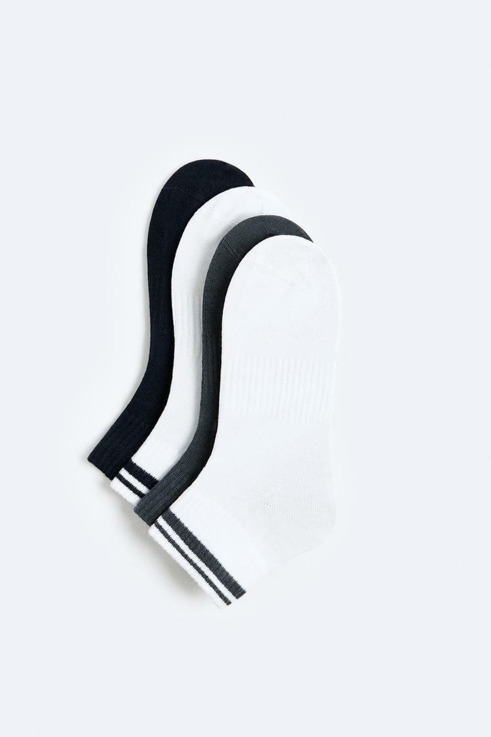 ZARA УПАКОВКА ИЗ 4 НОСКОВ ДЛЯ ЛОДЫЖЕК, ТЕМНО-СИНИЙ