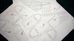 Л - 84 лекала (женские кеды)