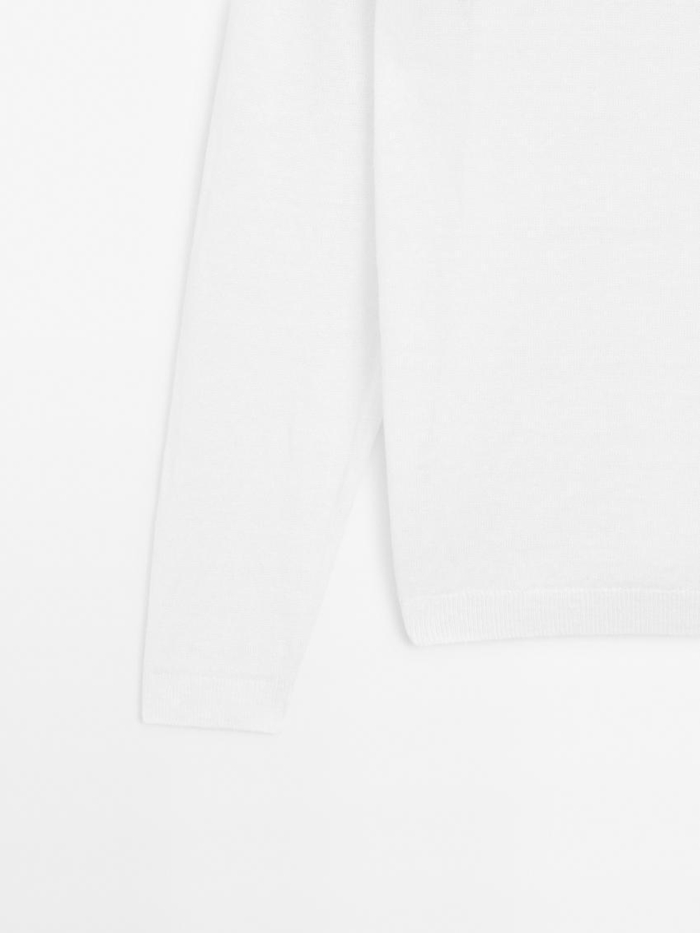 Massimo Dutti Свитер из 100% льна, белый