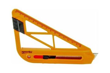 Нож SPARTA,18 мм, выдвижное лезвие, для резки обоев, линейка 789195