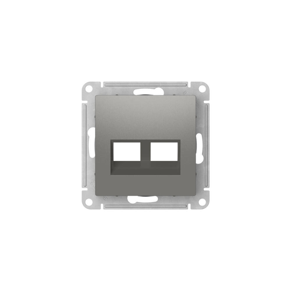 ATLASDESIGN НАКЛАДКА двойная для информационных функций типа Keystone, СТАЛЬ