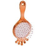 Расческа массажная детская зеркальная «ЛАВАНДА», маленькая Леди, микс 4 цвета, 7*16см (блистер Ultramarine)