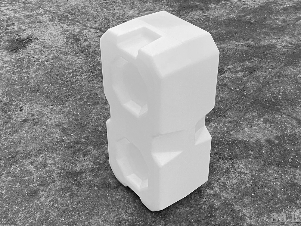 Ёмкость пластиковая пищевая Полимер-Групп T 80 л. прямоугольные (795x395x337см;5,3кг;белый) - арт.559031