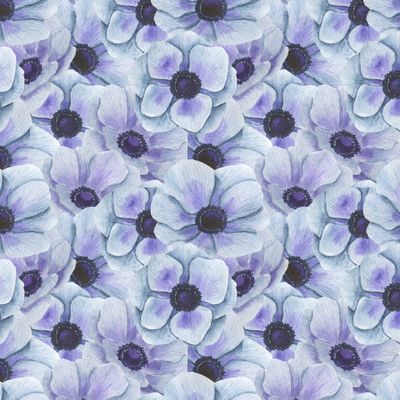 Анемоны акварель