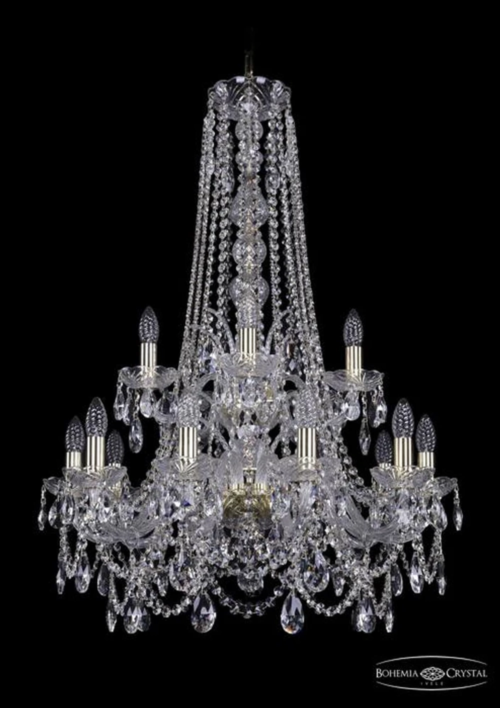 Подвесная люстра Bohemia Ivele 1411/10+5/240/h-94/2d/G