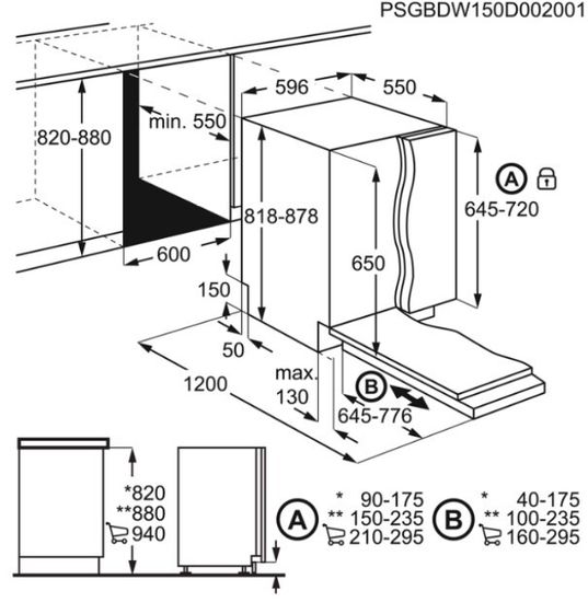 Встраиваемая посудомоечная машина Electrolux EMG 48200 L