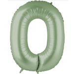 Фольгированные цифры, сатин, в оливковом цвете, 102 см