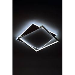 Светильник потолочный светодиодный ЭРА Модерн Lima CLL-1-82 3K-6,5K RC WH+GD с ДУ белый-золото