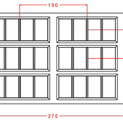 957-у | Форма для шоколада "Дубайские мотивы-3.0"(275х175 мм)