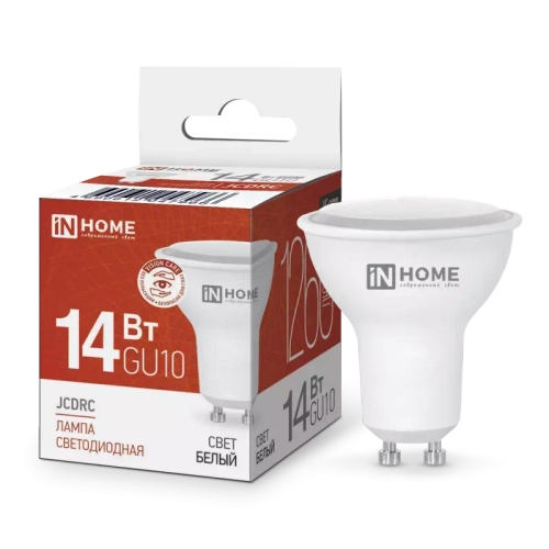 Лампа светодиодная LED-JCDRC-VC 14Вт 230В GU10 4000K 1260Лм IN HOME