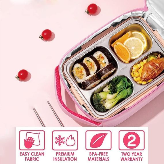 Yemək çantası \Ланчбокс \ Lunch box Heart orange