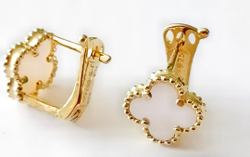 Серьги из серебра с золотым покрытием