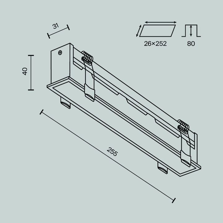Встраиваемый светодиодный светильник Maytoni Technical Downlight Basis DL066-20W3-6K-B