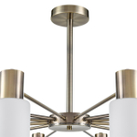 8100/12C COMFI LN26 106 бронза/белый металл/стекло Люстра потолочная Е14 12*40W 220V MAVE