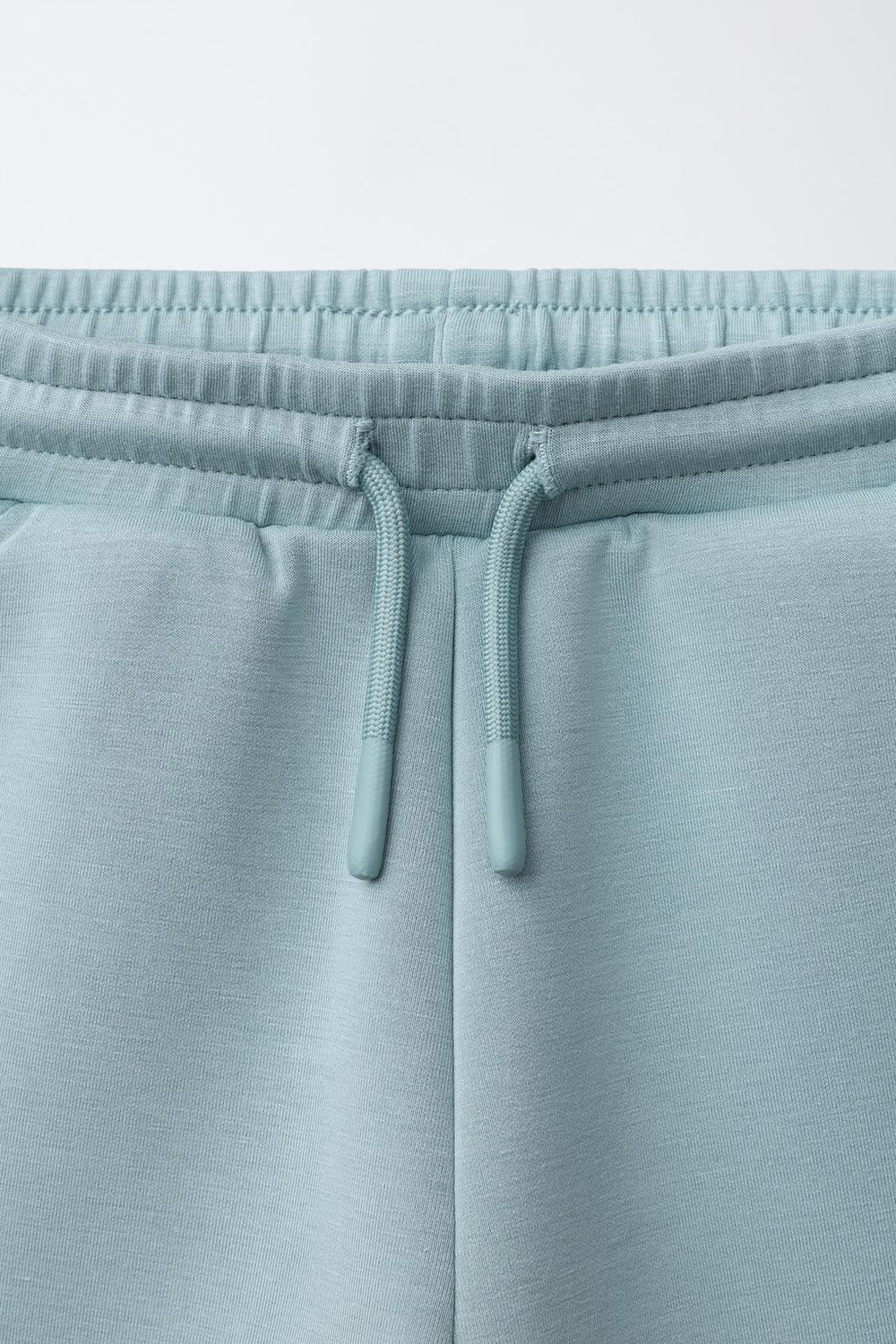 ZARA ШОРТЫ-БЕРМУДЫ INTERLOCK, ГОЛУБОЙ