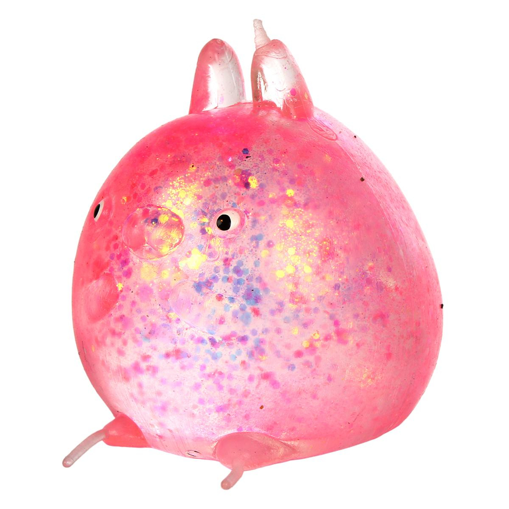 Мякиш Утка сахар с блестками 6 см, 3 цвета микс, с-30519