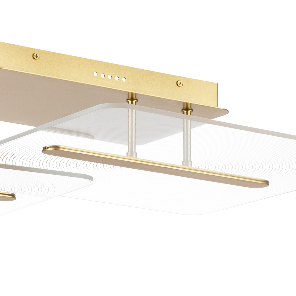 738063 Люстра ACRILE 29W LED 2966LM 120G ЗОЛОТО 3000K