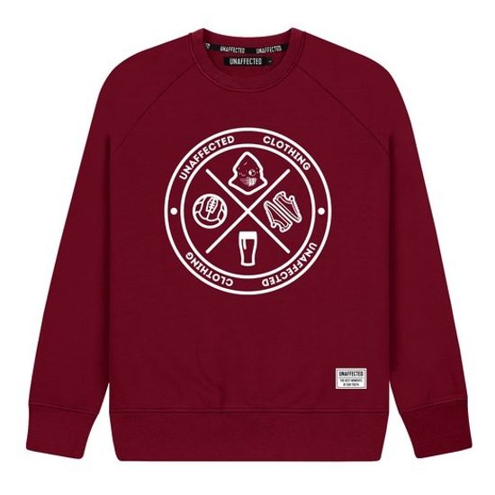 Свитшот Unaffected Круг (бордовый)