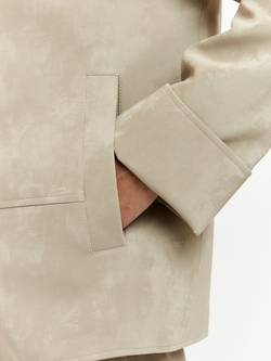 Куртка Сидни из экокожи в оттенке миндаля