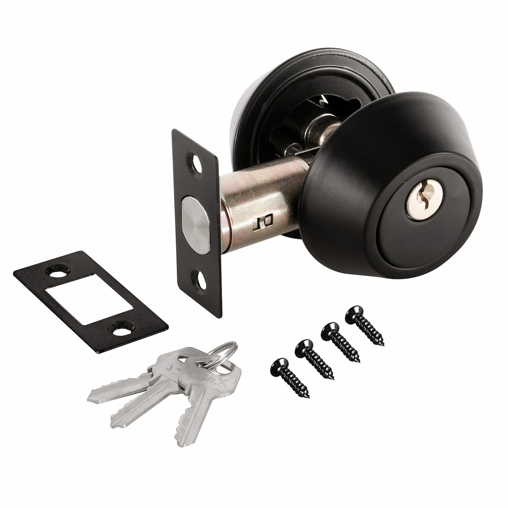 Замок врезной DK.001 ET BL черный