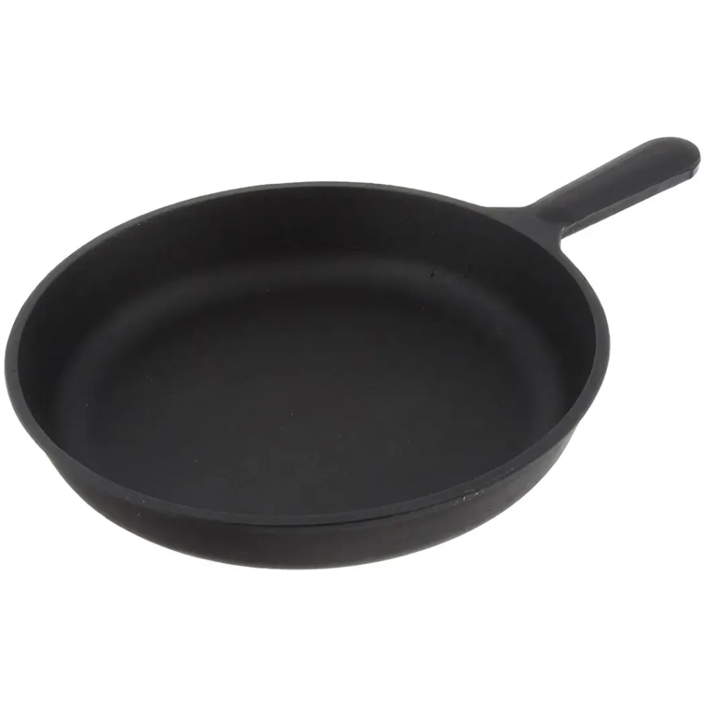 Сковорода литая чугунная 240*40 с чугунной ручкой