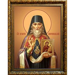 Игнатий, митрополит Мариупольский, Святитель. Икона на холсте.