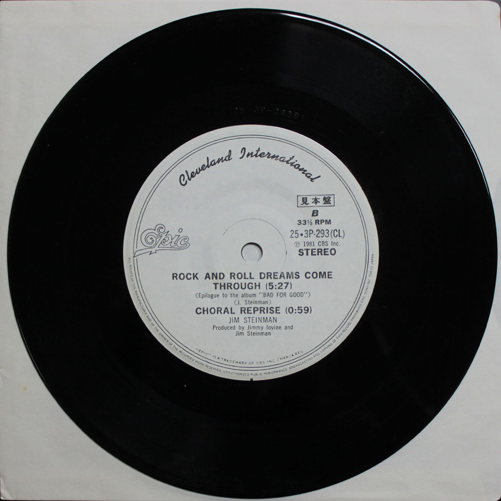 Jim Steinman / Bad For Good (LP+7" Vinyl Single)