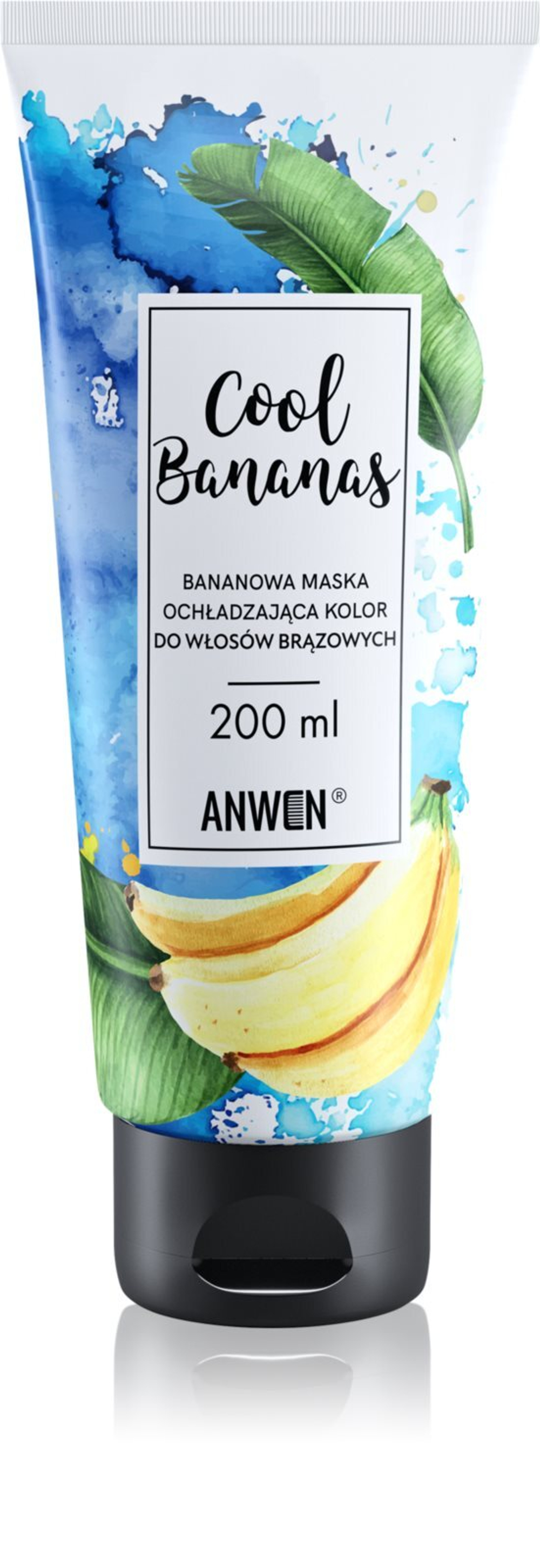 Anwen Cool Bananas - окрашивающая маска для темных оттенков волос /   200  ml  / GTIN 5907222404898