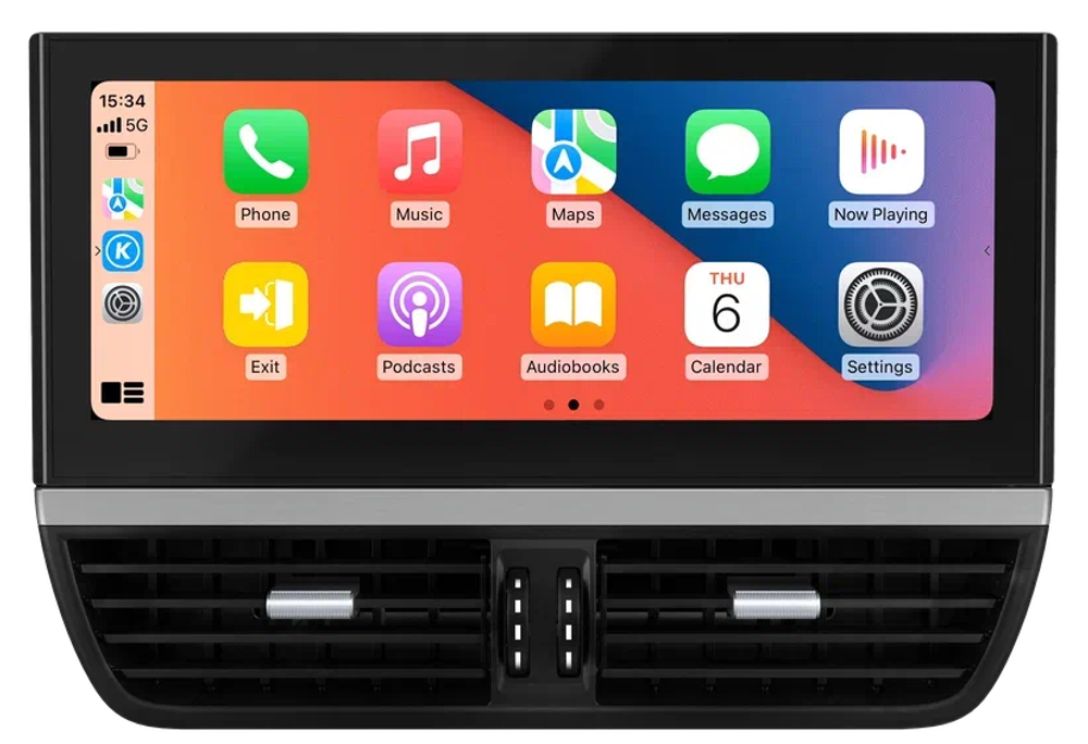 Магнитола Porsche Cayenne 958 2010-2016 - Carmedia ZF-3018-GE монитор 12.3" на Android 13, 8Гб+128Гб, CarPlay, 4G SIM-слот