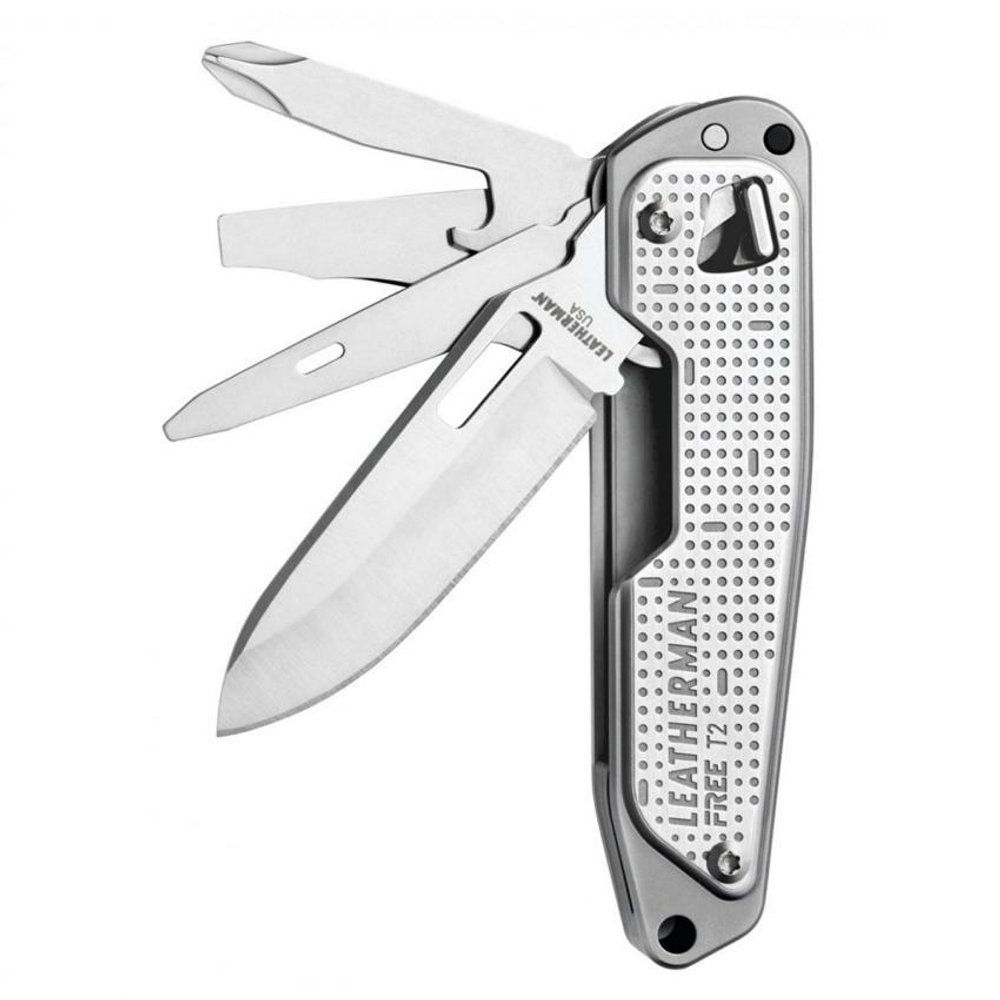 Мультитул Leatherman Free T2, 832682, 8 функций, серебристый