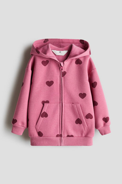 H&M Толстовка на молнии, розовый