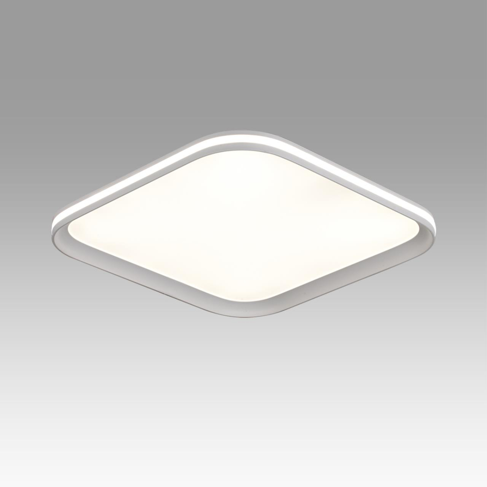 7750/72L MITRA LED SN 544 Светильник металл/PMMA/белый LED 72Вт 3000-6000К 396х396 IP20 пульт ДУ BETA