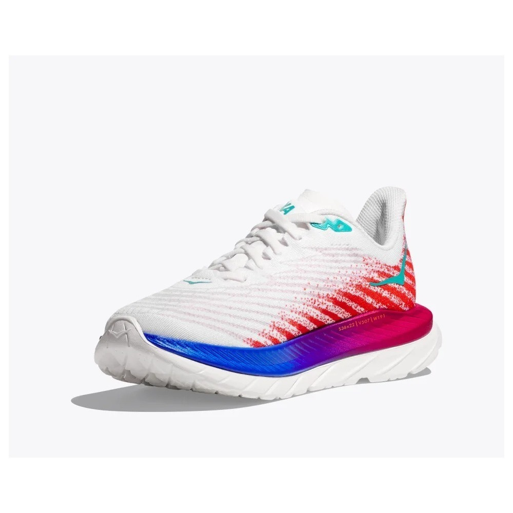 Кроссовки женские HOKA W MACH 5 White / Flame