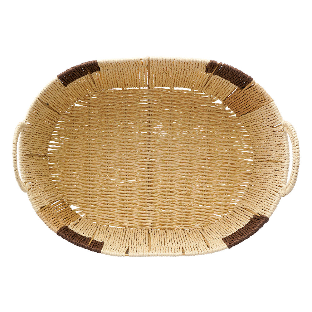 Корзина плетеная овальная bodhran chocolate из коллекции ethnic, размер s