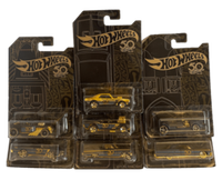 Hot Wheels 50th Anniversary Black & Gold Set 6/6 + Rare '67 Camaro Gold (2018)