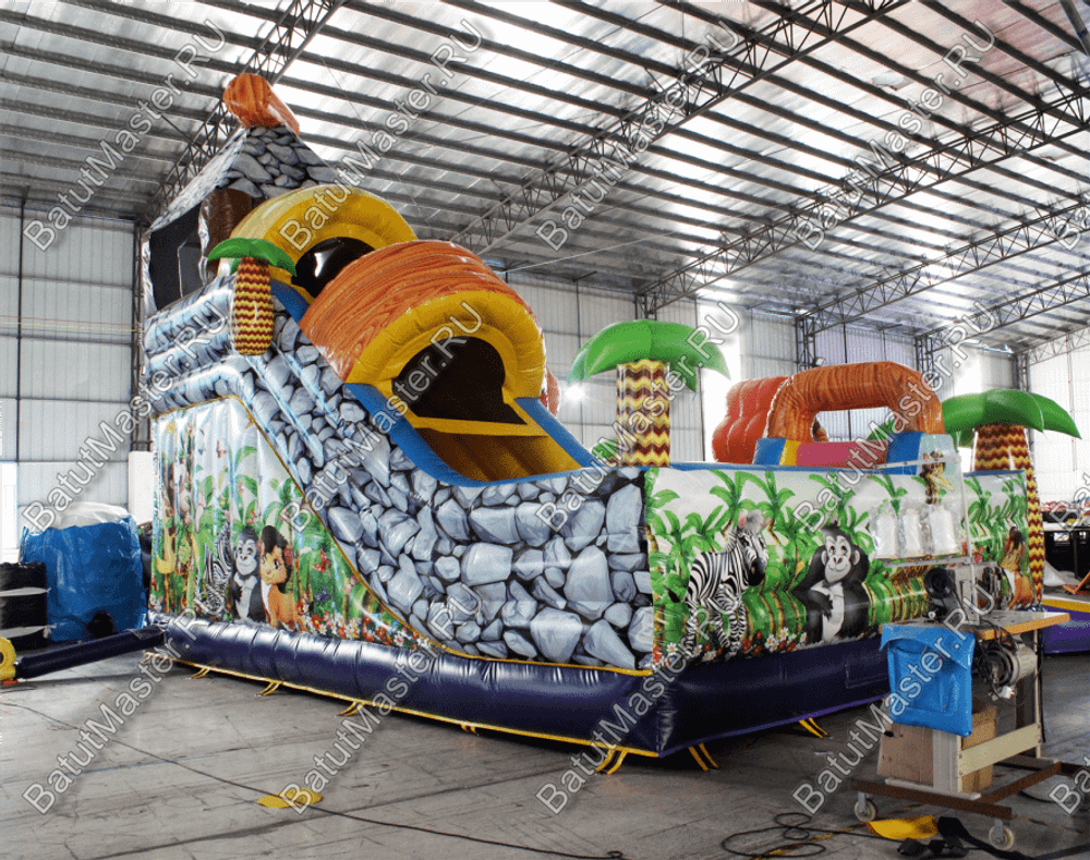 Надувной батут "В гостях у зебры"