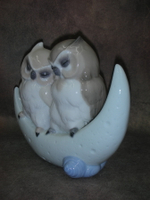 Статуэтка. Фарфор. История Любви Совята на полумесяце. NAO. Испания