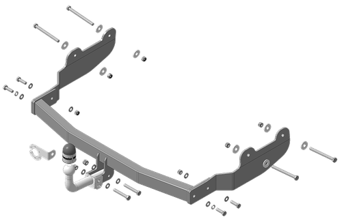 Фаркоп Motodor Hyundai Staria 2022 - н.в (оцинкованный шар)(паспорт и сертификат в комплекте)(без электрики) 90917-A
