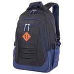 Рюкзак BRAUBERG URBAN универсальный, "Magnetic", черный/темно-синий, 46х31х18 см, 270753