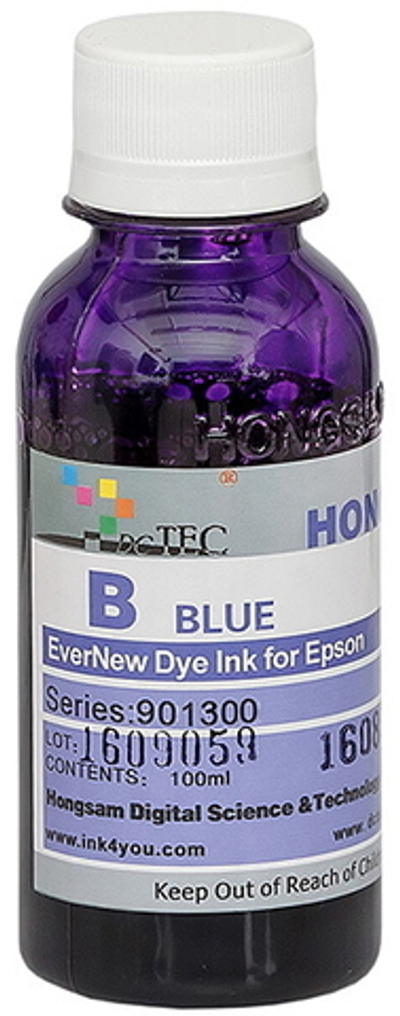 Чернила DCTec — HONGSAM водорастворимые для Epson серия: 901300 - Blue (Синий) 100 мл.