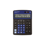 Калькулятор BRAUBERG EXTRA 12р /2 памяти/ (155*206) ЧЕРНО-синий, COLOR-12-BKBU