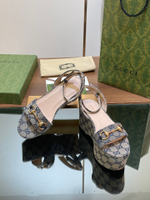 Gucci Horsebit Flatform Sandal