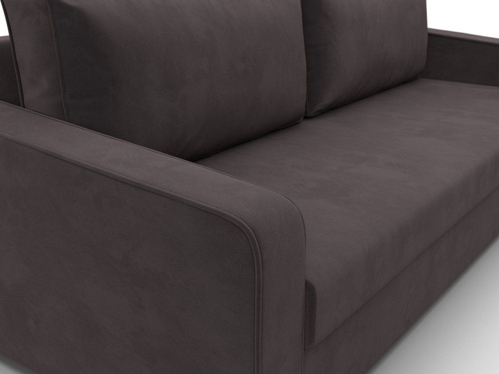 Диван прямой Лига-009 ВЕЛЮР Коричневый