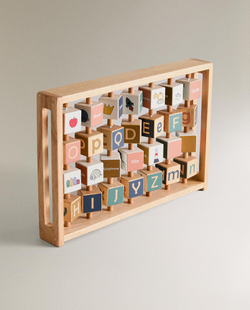 Развивающая игрушка детская Zara Home, дерево, бежевый, 4644/052