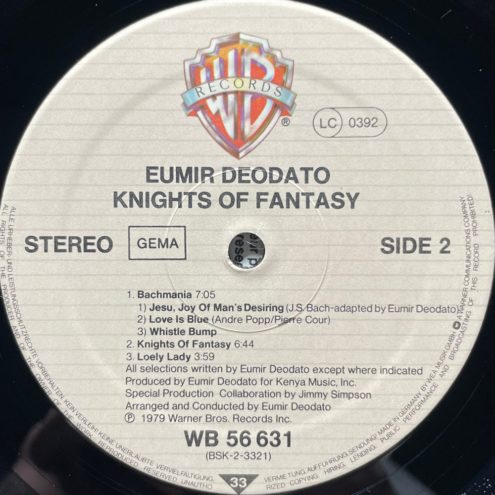Deodato – Knights Of Fantasy (Германия 1979г.)