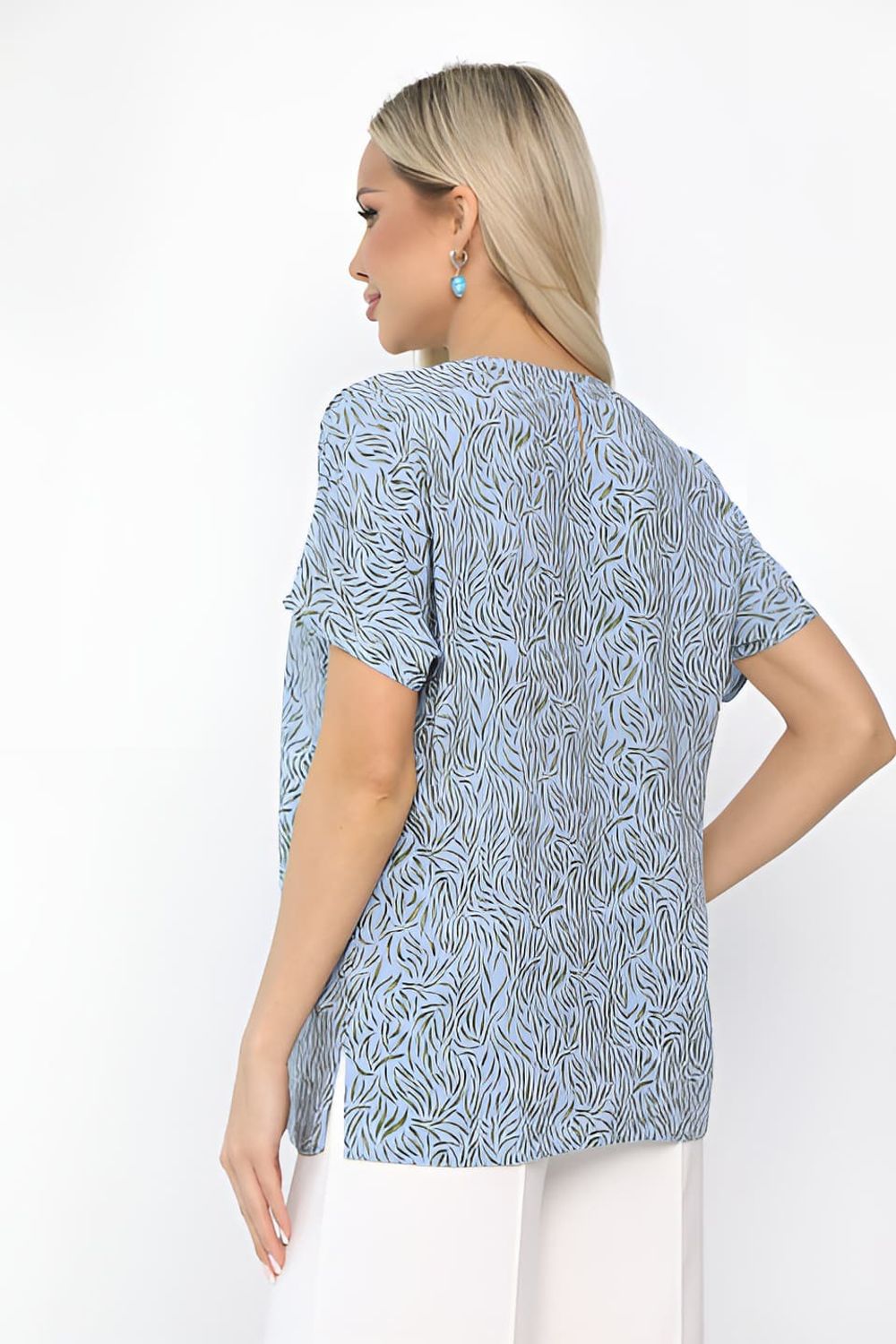 Блуза Кармен (голубая) Б13724-30М LT Collection