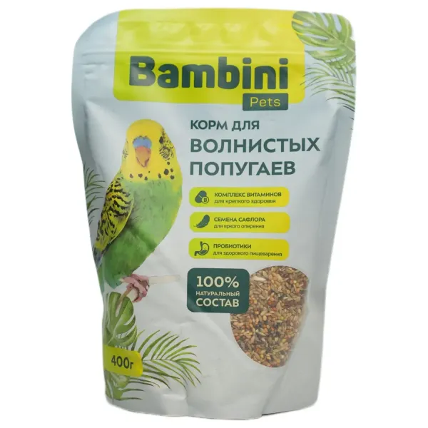 Корм Bambini Pets для волнистых попугайчиков