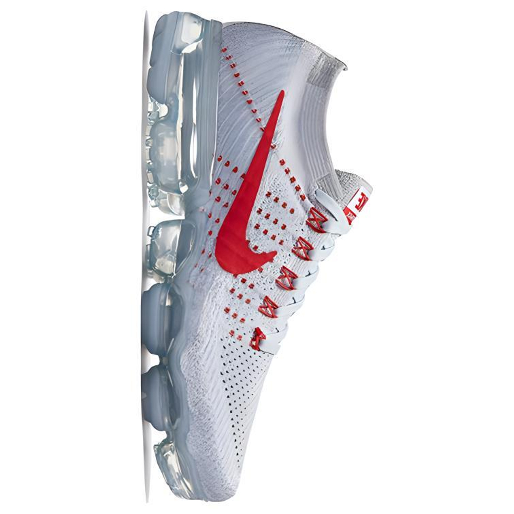 Кроссовки Nike Air Vapormax Pure Platinum University Red (Женская размерная сетка)