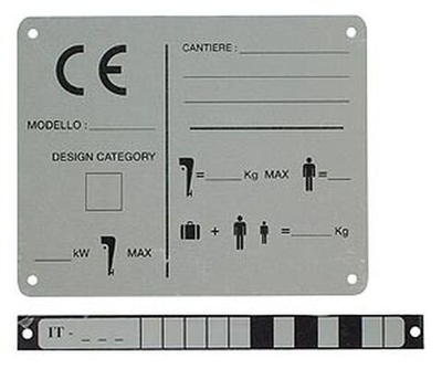 Шильда 130x90 мм, технические характеристики. (10014650)