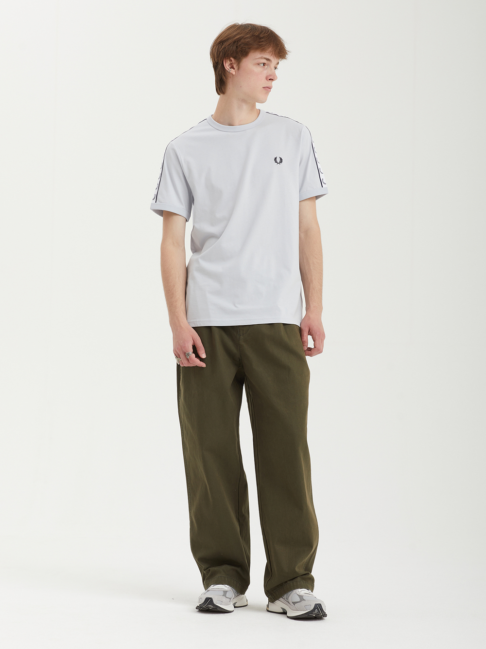 Мужские Брюки (Wide Fit) Double Pleated Wide